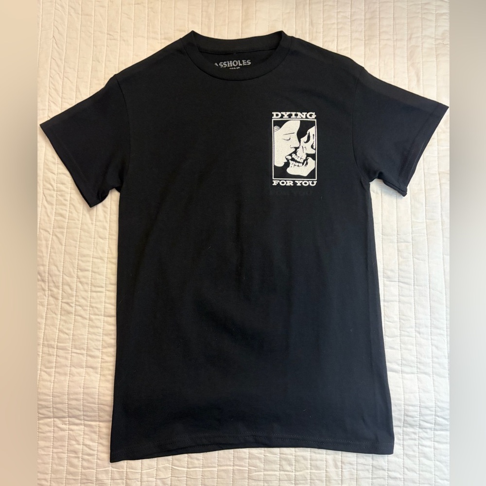 Assholes Live Forever Dying for You Black t-shirt NWOT - Picture 2 of 3